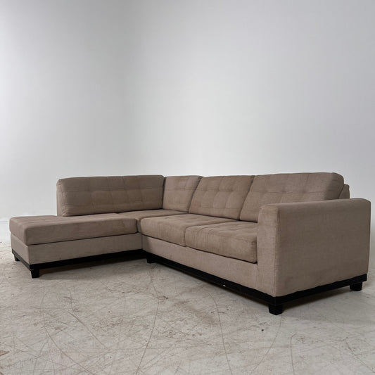 Fabricca sectional. Italian L shaped sofa couch. Delivery available