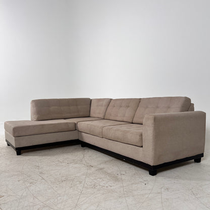 Fabricca sectional. Italian L shaped sofa couch. Delivery available