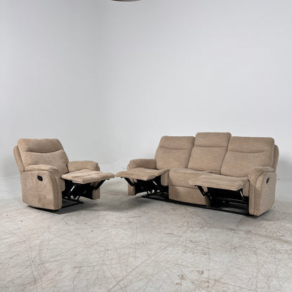 Manual recliner couch  set from the brick. 3+1 sofa and armchair. Delivery available