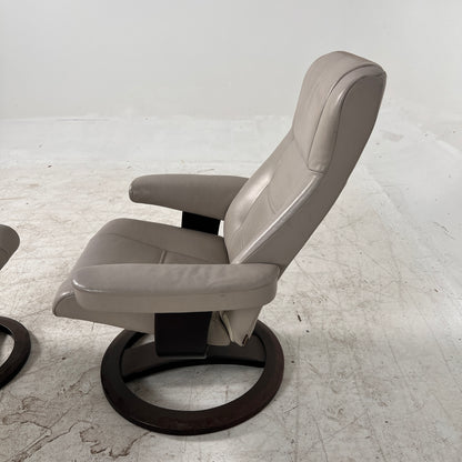 IMG leather recliner chair and ottoman. Reclining armchair. Delivery available