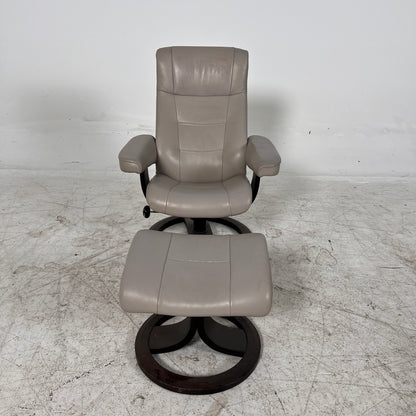 IMG leather recliner chair and ottoman. Reclining armchair. Delivery available