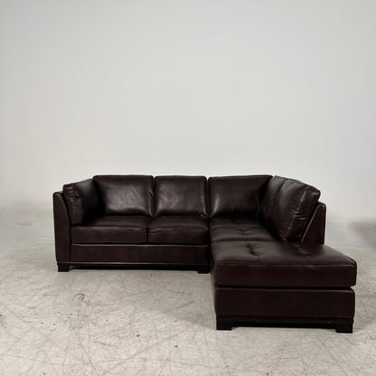 Leather sectional . L Shaped sofa couch. Delivery available