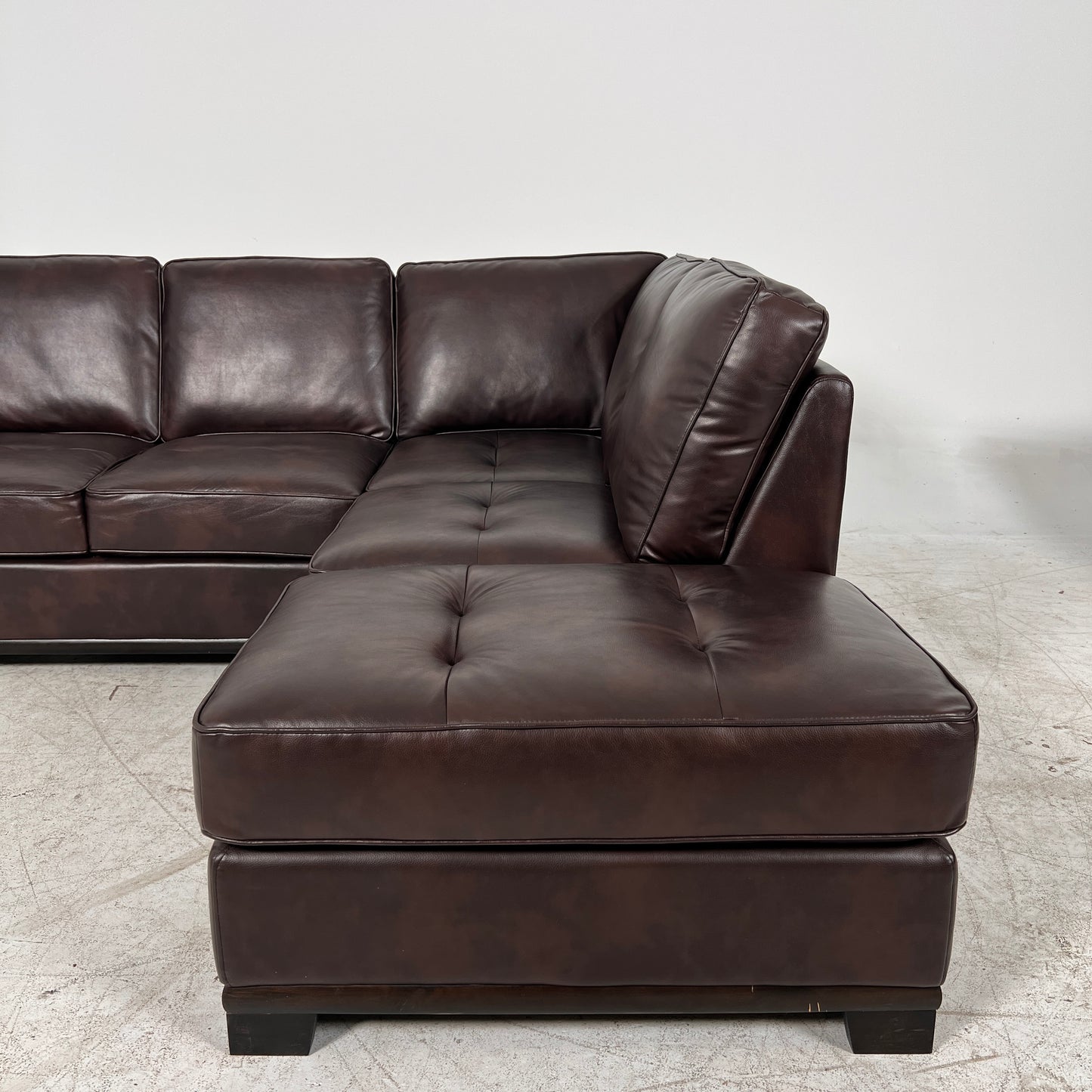 Leather sectional . L Shaped sofa couch. Delivery available
