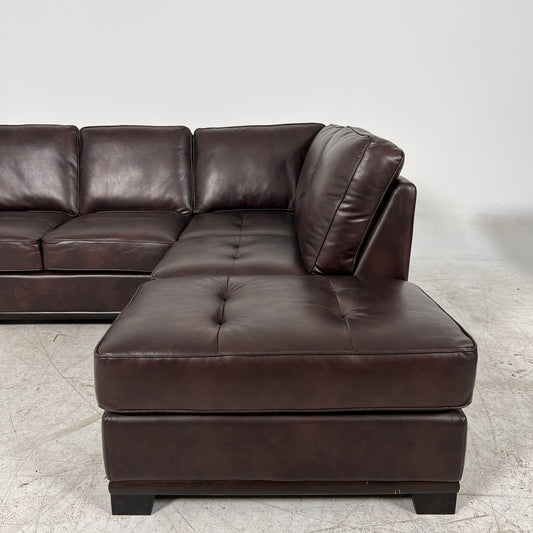 Leather sectional . L Shaped sofa couch. Delivery available