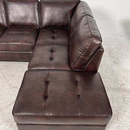 Leather sectional . L Shaped sofa couch. Delivery available