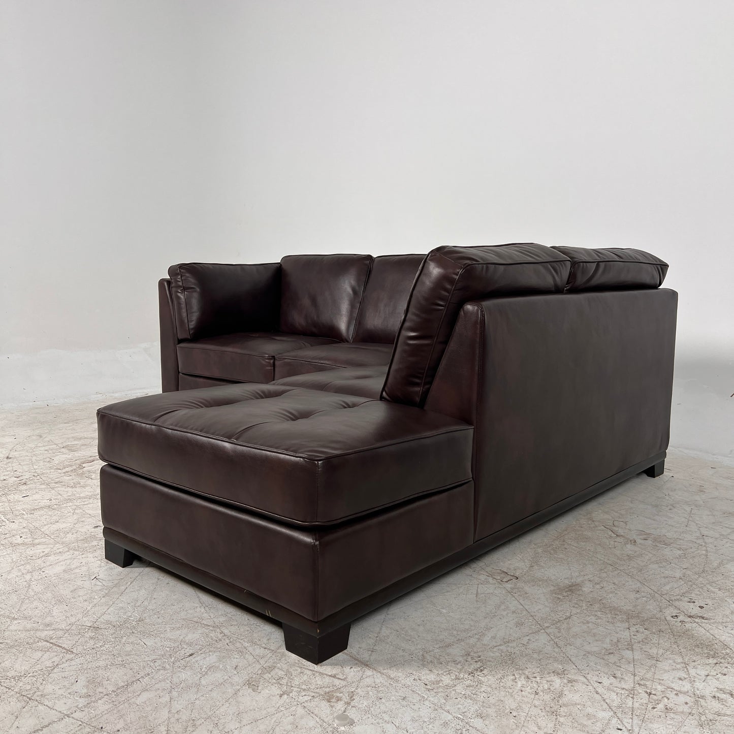 Leather sectional . L Shaped sofa couch. Delivery available