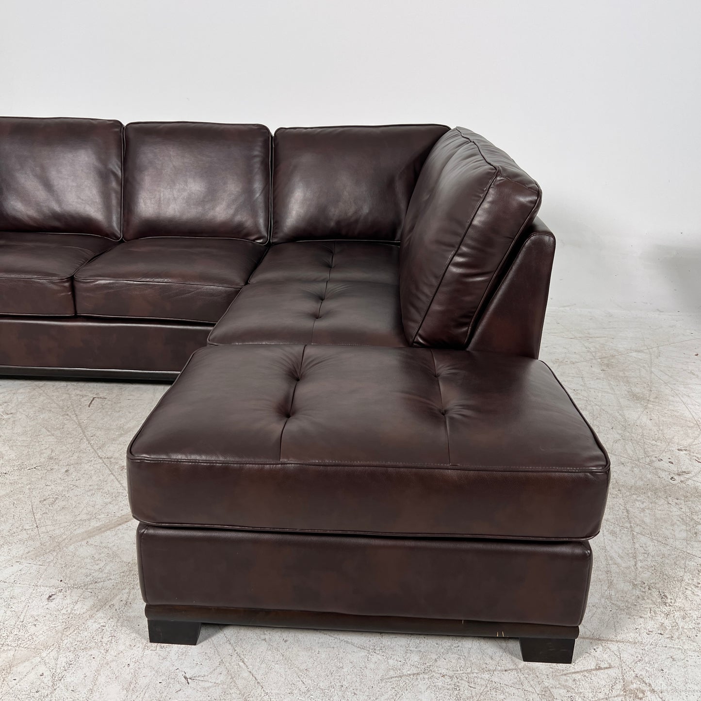 Leather sectional . L Shaped sofa couch. Delivery available