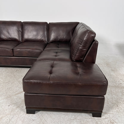 Leather sectional . L Shaped sofa couch. Delivery available