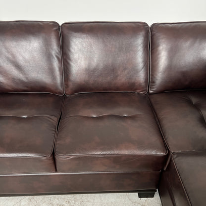 Leather sectional . L Shaped sofa couch. Delivery available