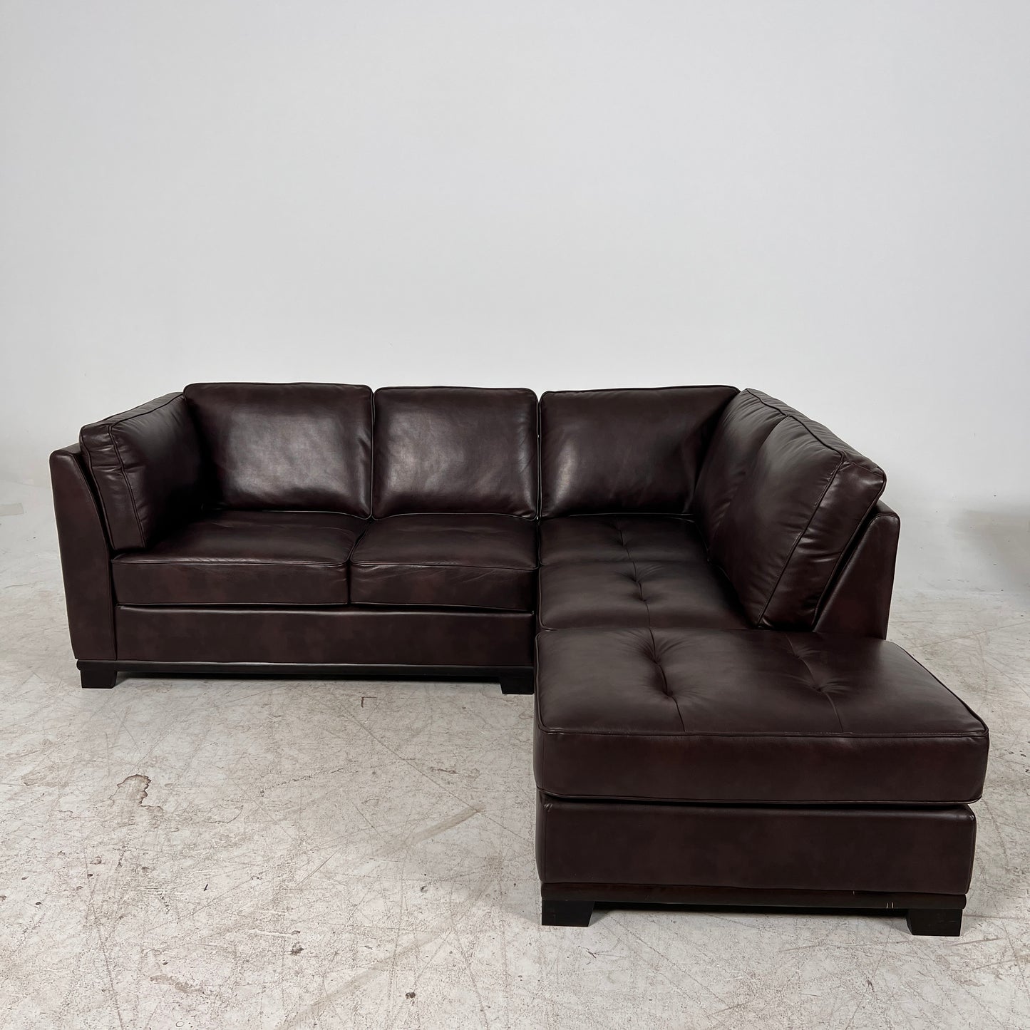 Leather sectional . L Shaped sofa couch. Delivery available
