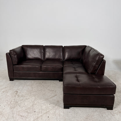 Leather sectional . L Shaped sofa couch. Delivery available