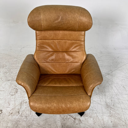 Conform Timeout Genuine Leather Swivel chair + ottoman. Delivery available