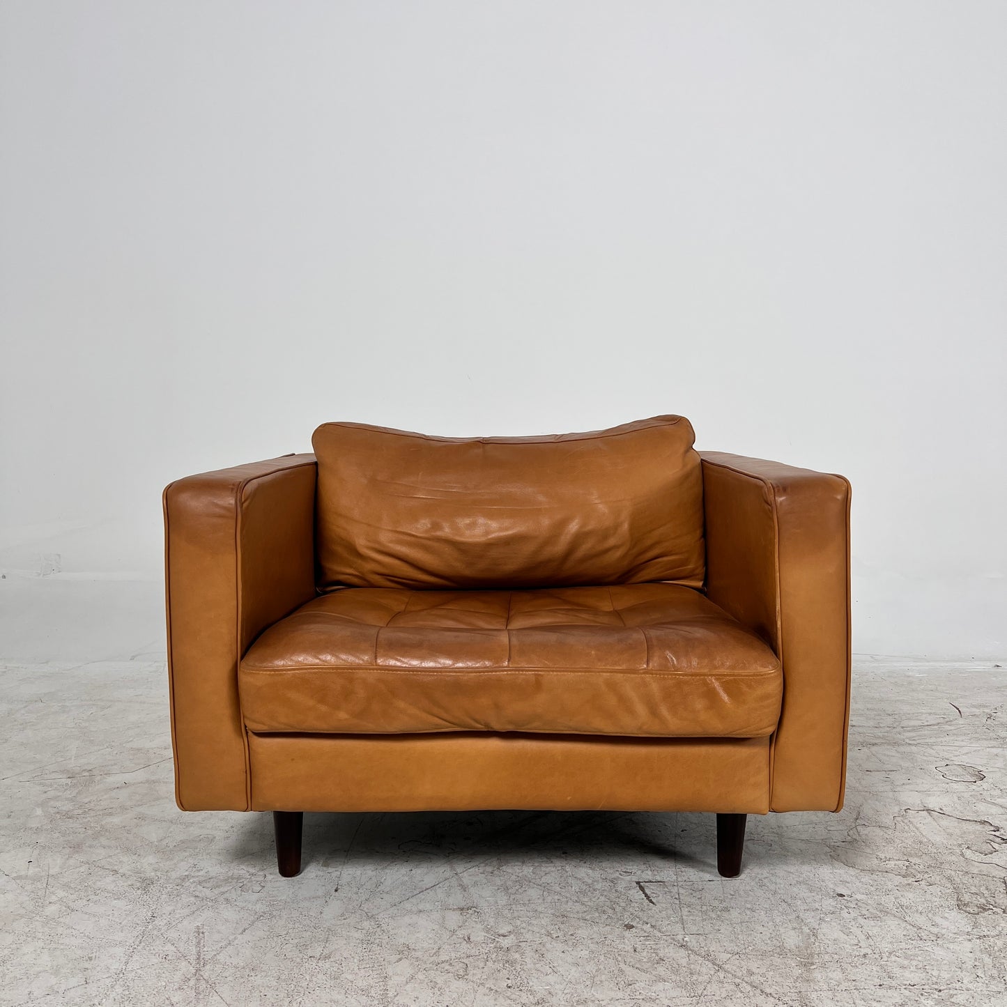 Article Sven single Seater chair. Distressed leather armchair. Delivery available