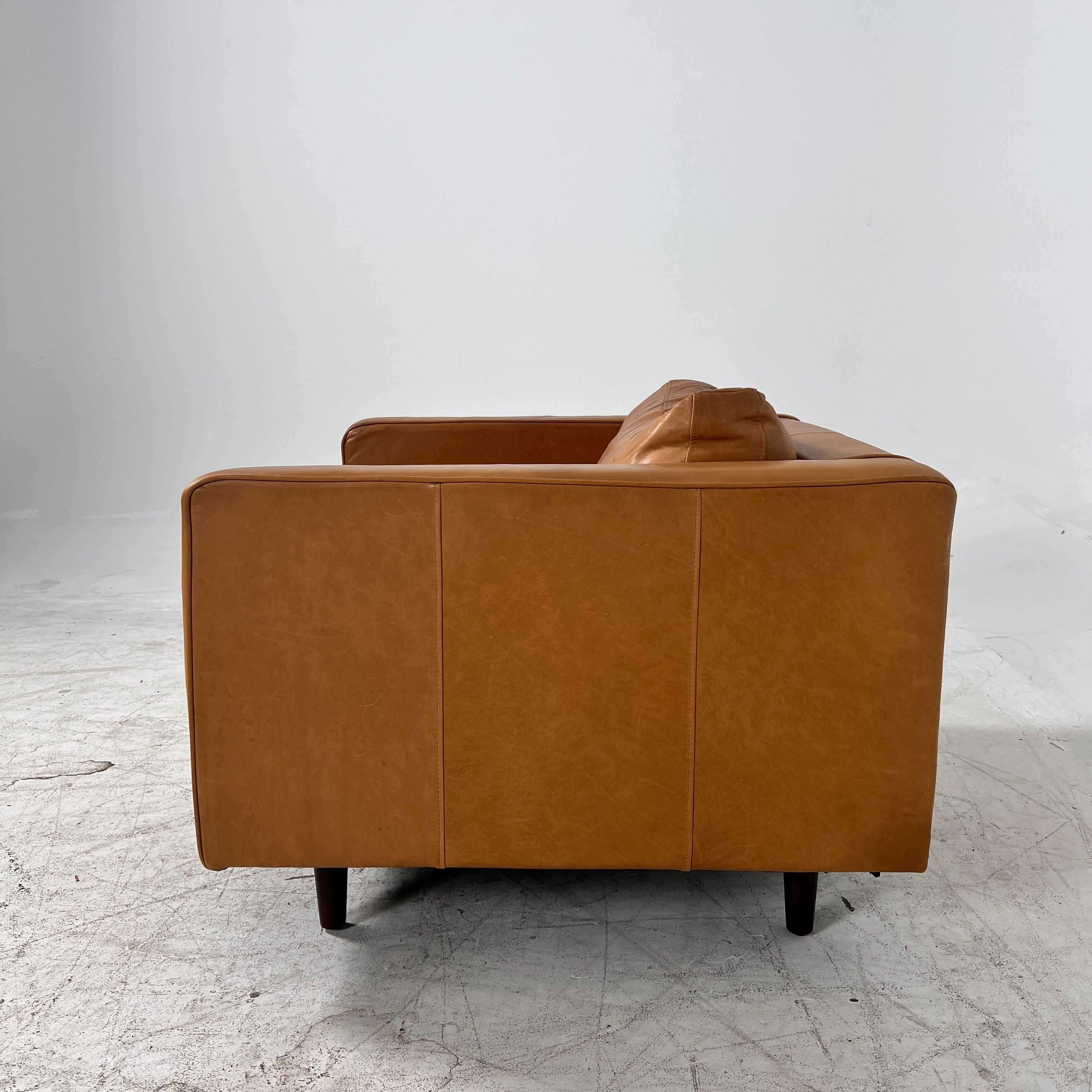 Article Sven single Seater chair. Distressed leather armchair. Delivery available