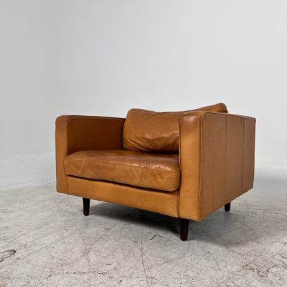 Article Sven single Seater chair. Distressed leather armchair. Delivery available
