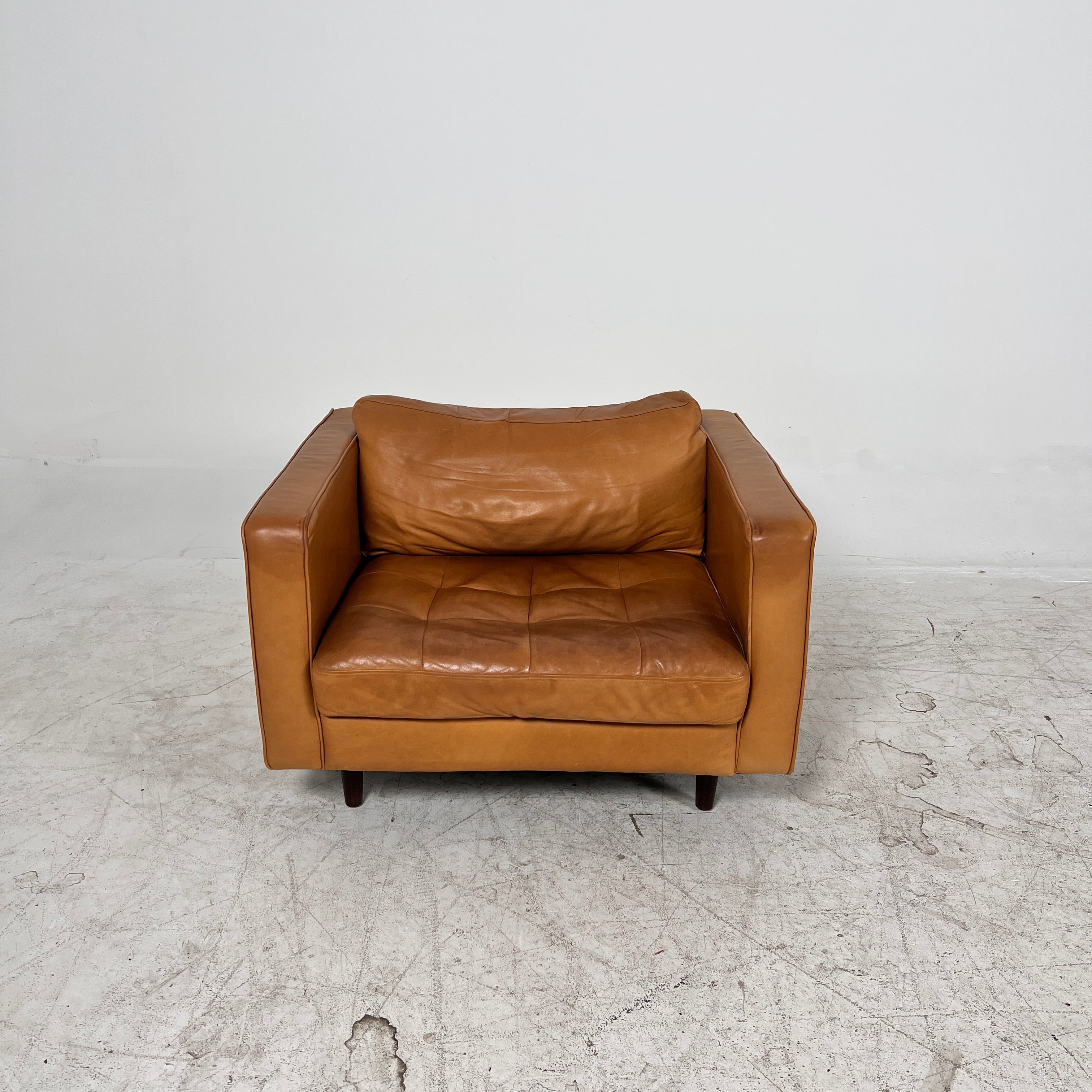 Article Sven single Seater chair. Distressed leather armchair. Delivery available