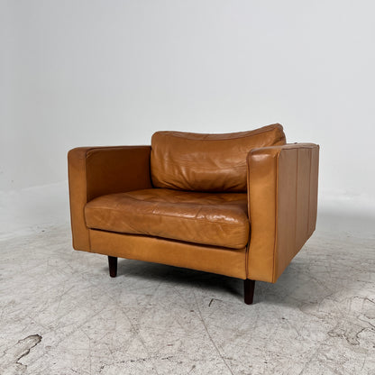 Article Sven single Seater chair. Distressed leather armchair. Delivery available