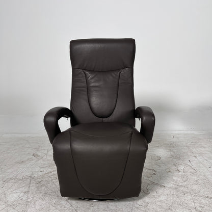 Brown Swivel Recliner chair. Leather Reclining chair. Delivery available