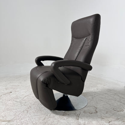 Brown Swivel Recliner chair. Leather Reclining chair. Delivery available