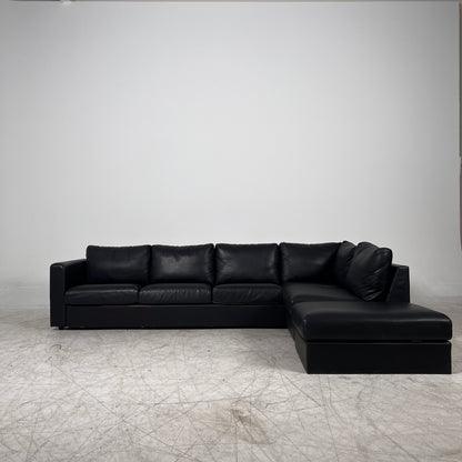 Ikea sectional + ottoman. L shaped sofa couch. Delivery available.