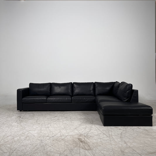 Ikea sectional + ottoman. L shaped sofa couch. Delivery available.