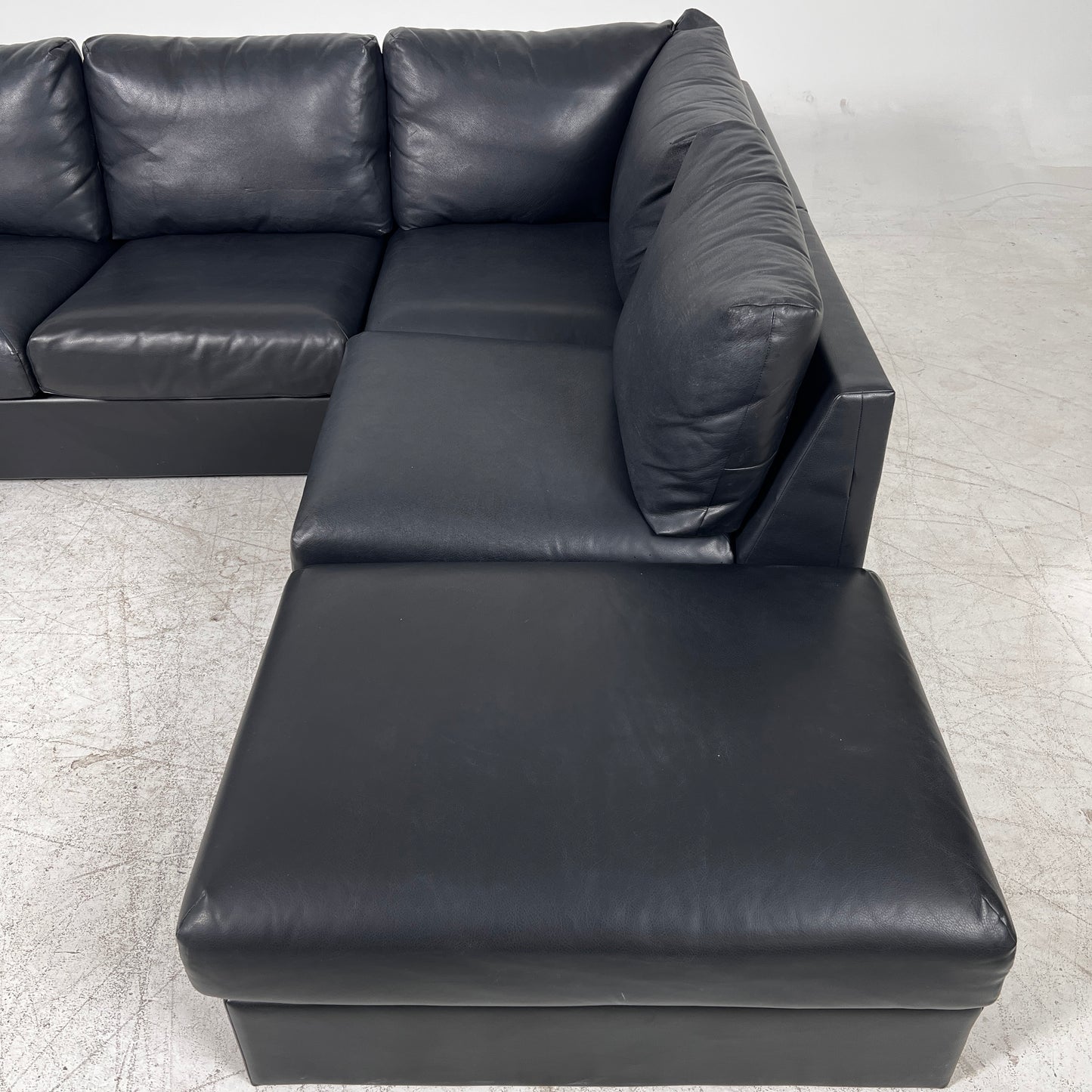 Ikea sectional + ottoman. L shaped sofa couch. Delivery available.