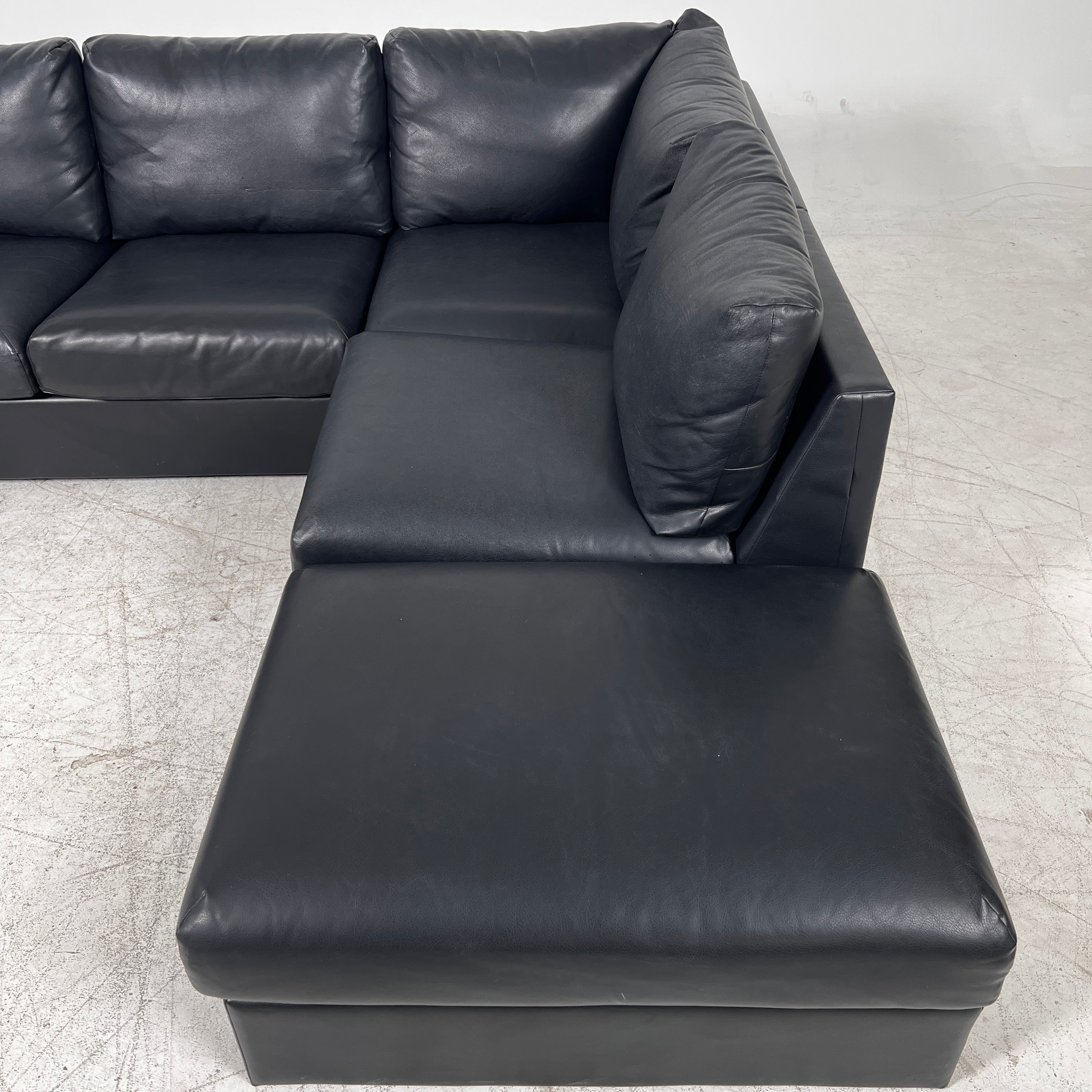 Ikea sectional + ottoman. L shaped sofa couch. Delivery available.