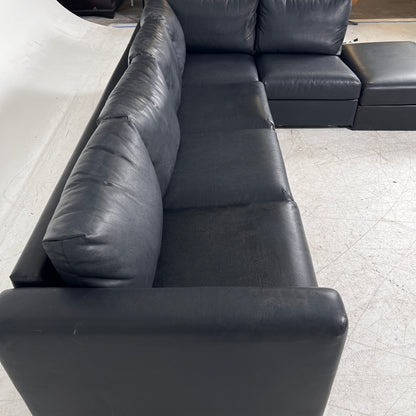 Ikea sectional + ottoman. L shaped sofa couch. Delivery available.