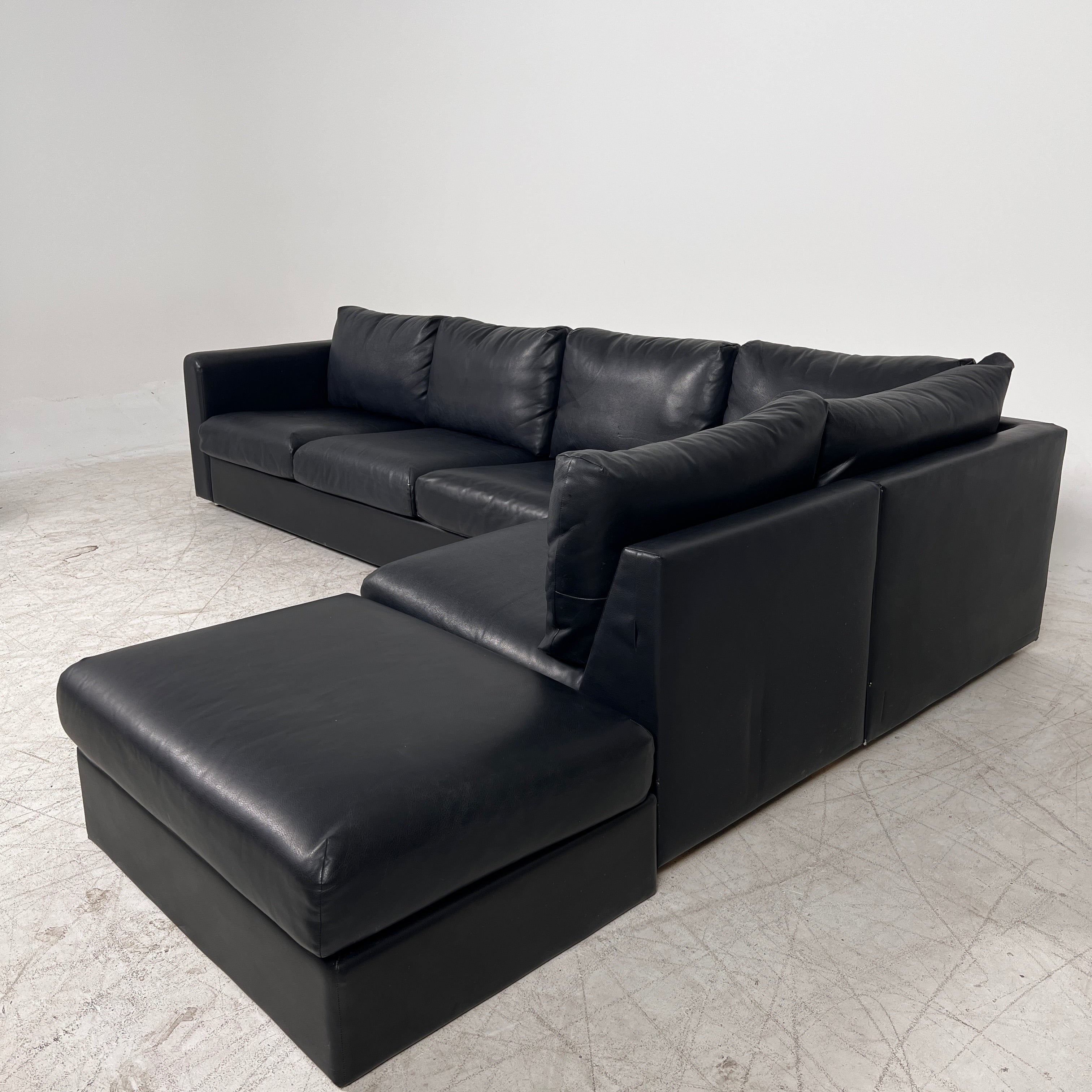 Ikea sectional + ottoman. L shaped sofa couch. Delivery available.