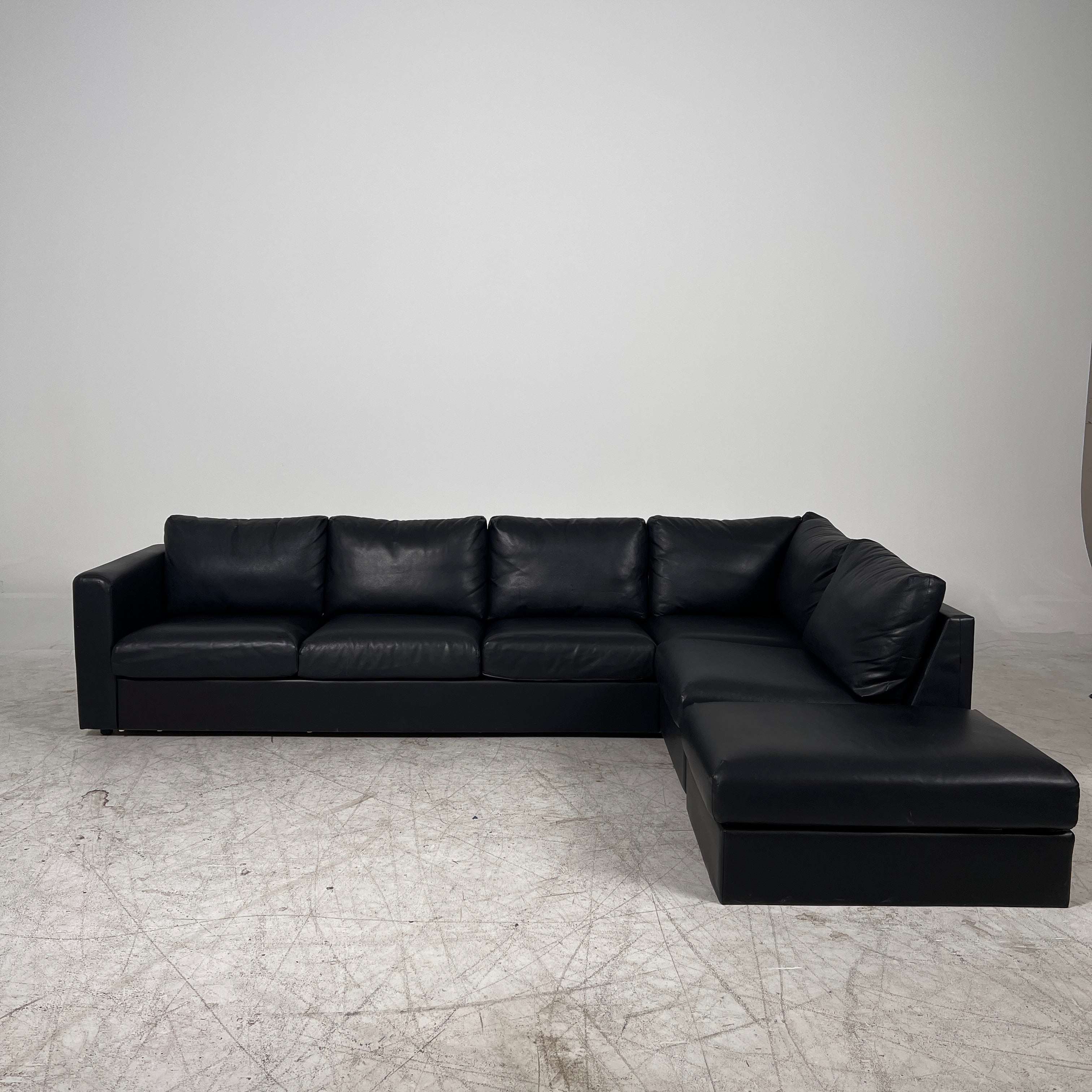 Ikea sectional + ottoman. L shaped sofa couch. Delivery available.