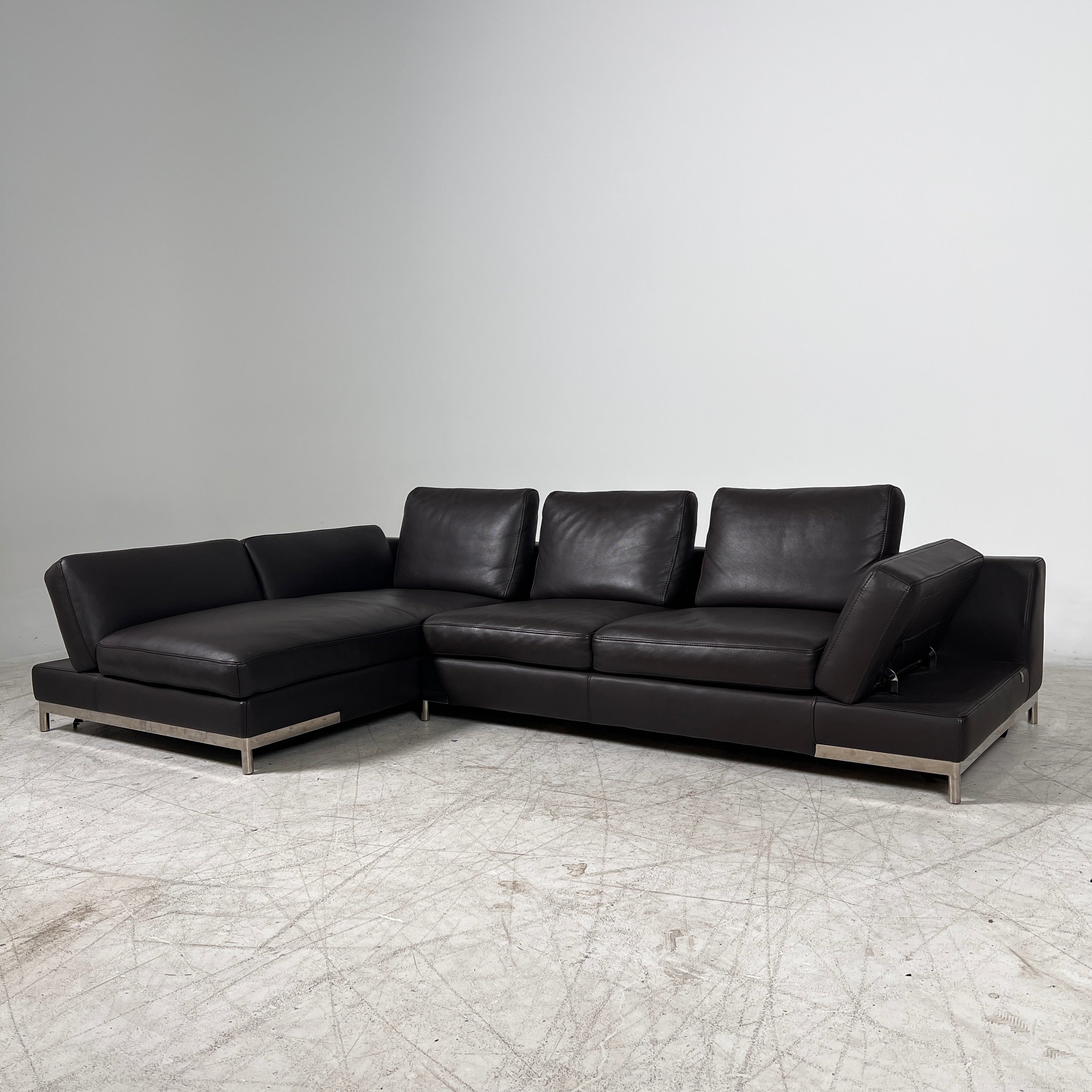 Kelvin Giormani Sectional. Leather L shaped sofa couch. Delivery available