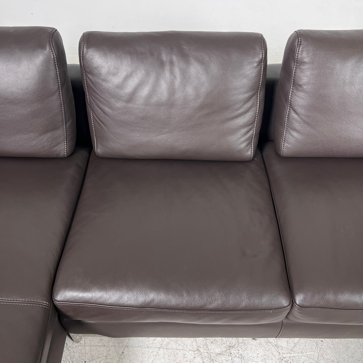 Kelvin Giormani Sectional. Leather L shaped sofa couch. Delivery available