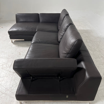 Kelvin Giormani Sectional. Leather L shaped sofa couch. Delivery available