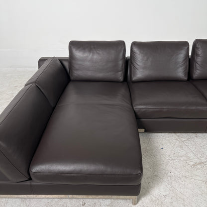Kelvin Giormani Sectional. Leather L shaped sofa couch. Delivery available