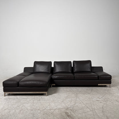 Kelvin Giormani Sectional. Leather L shaped sofa couch. Delivery available