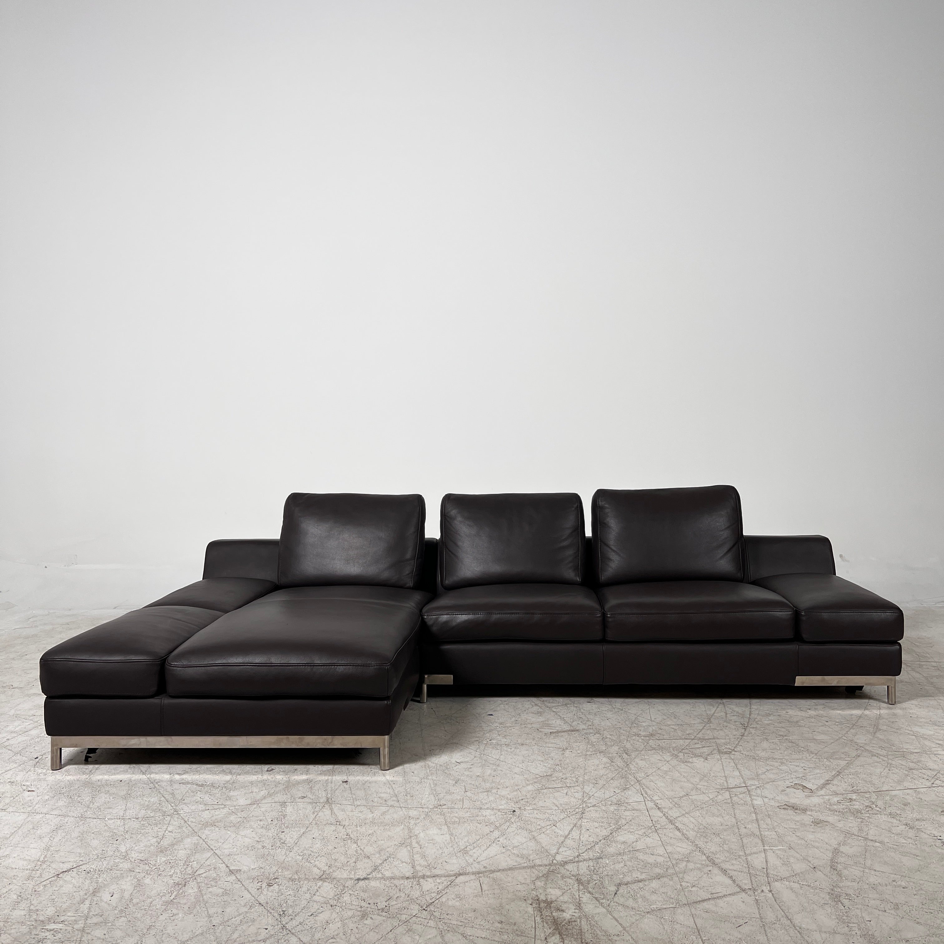 Kelvin Giormani Sectional. Leather L shaped sofa couch. Delivery available