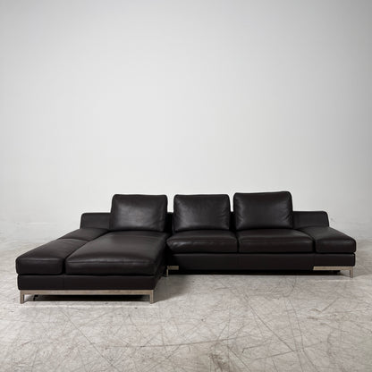 Kelvin Giormani Sectional. Leather L shaped sofa couch. Delivery available