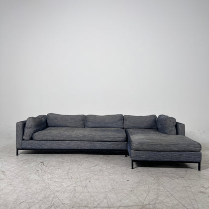 MCM Sectional. Removable Covers L shaped sofa couch. Delivery available