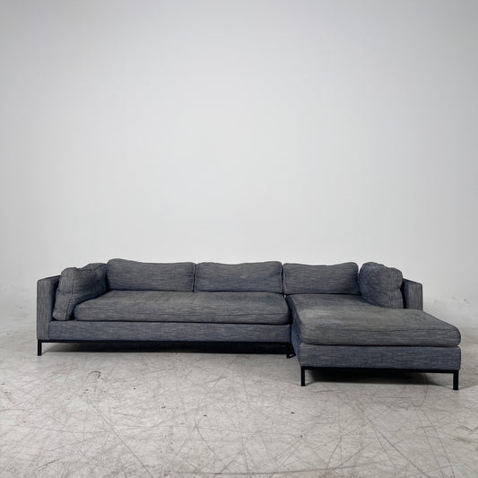 MCM Sectional. Removable Covers L shaped sofa couch. Delivery available
