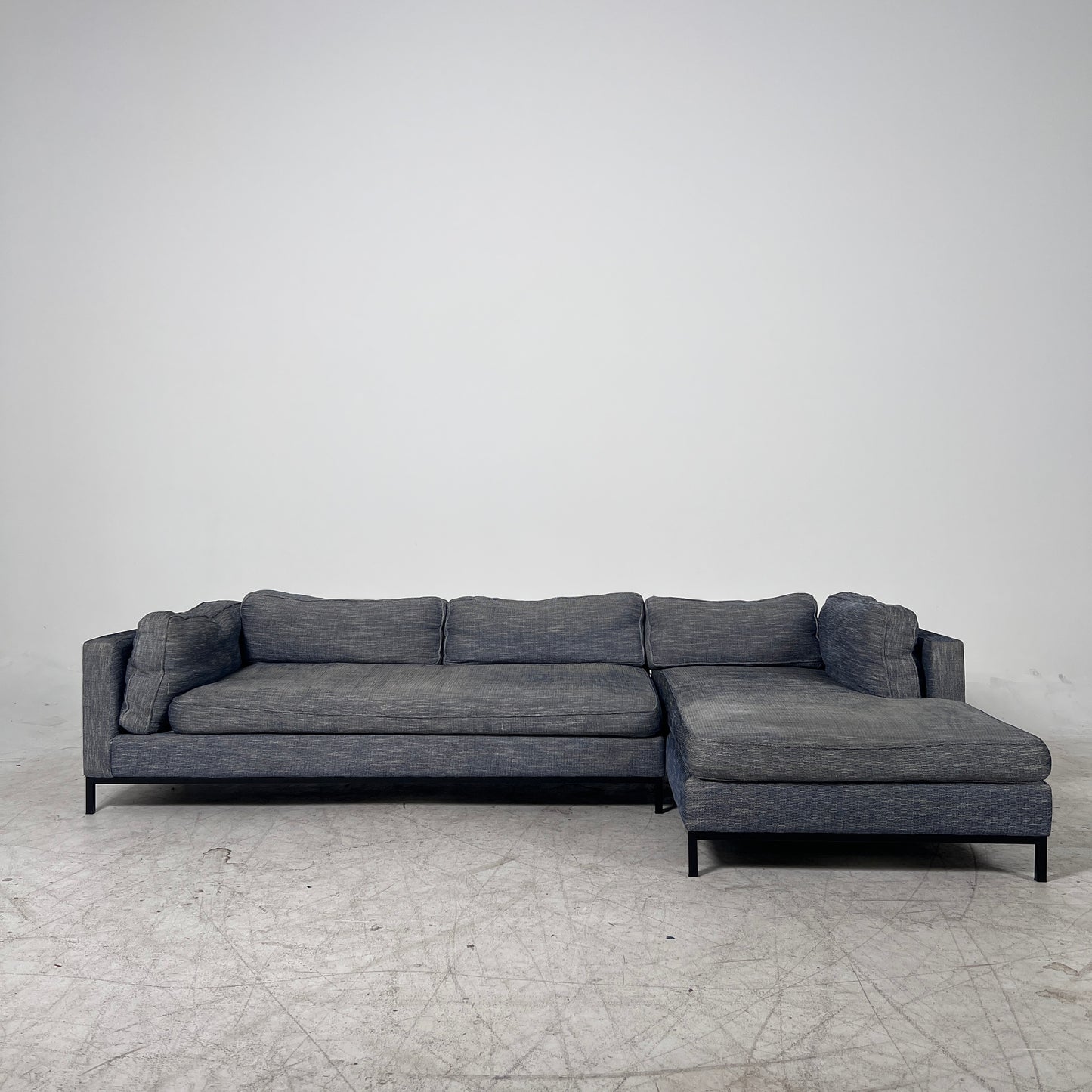 MCM Sectional. Removable Covers L shaped sofa couch. Delivery available