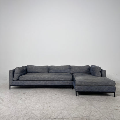MCM Sectional. Removable Covers L shaped sofa couch. Delivery available