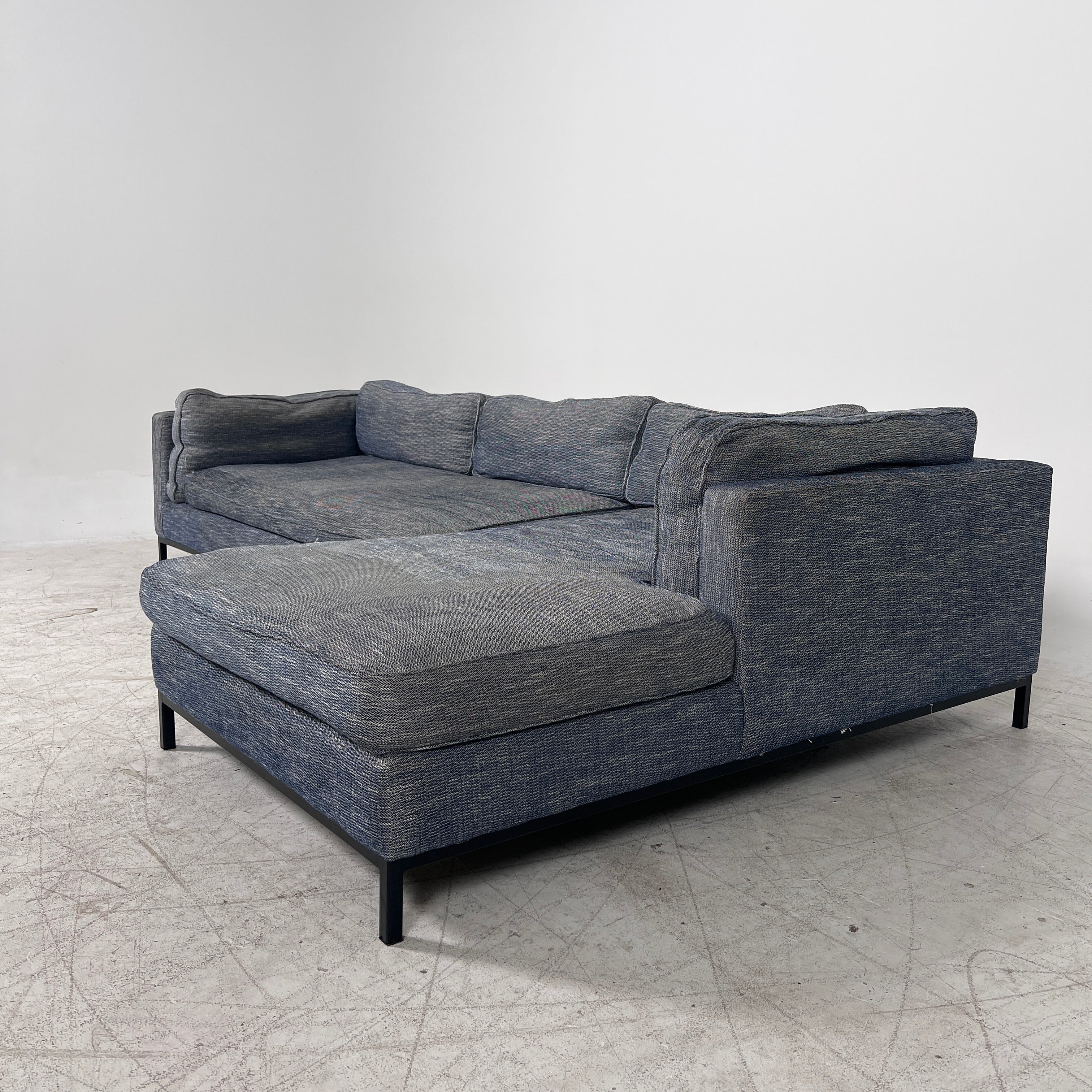 MCM Sectional. Removable Covers L shaped sofa couch. Delivery available