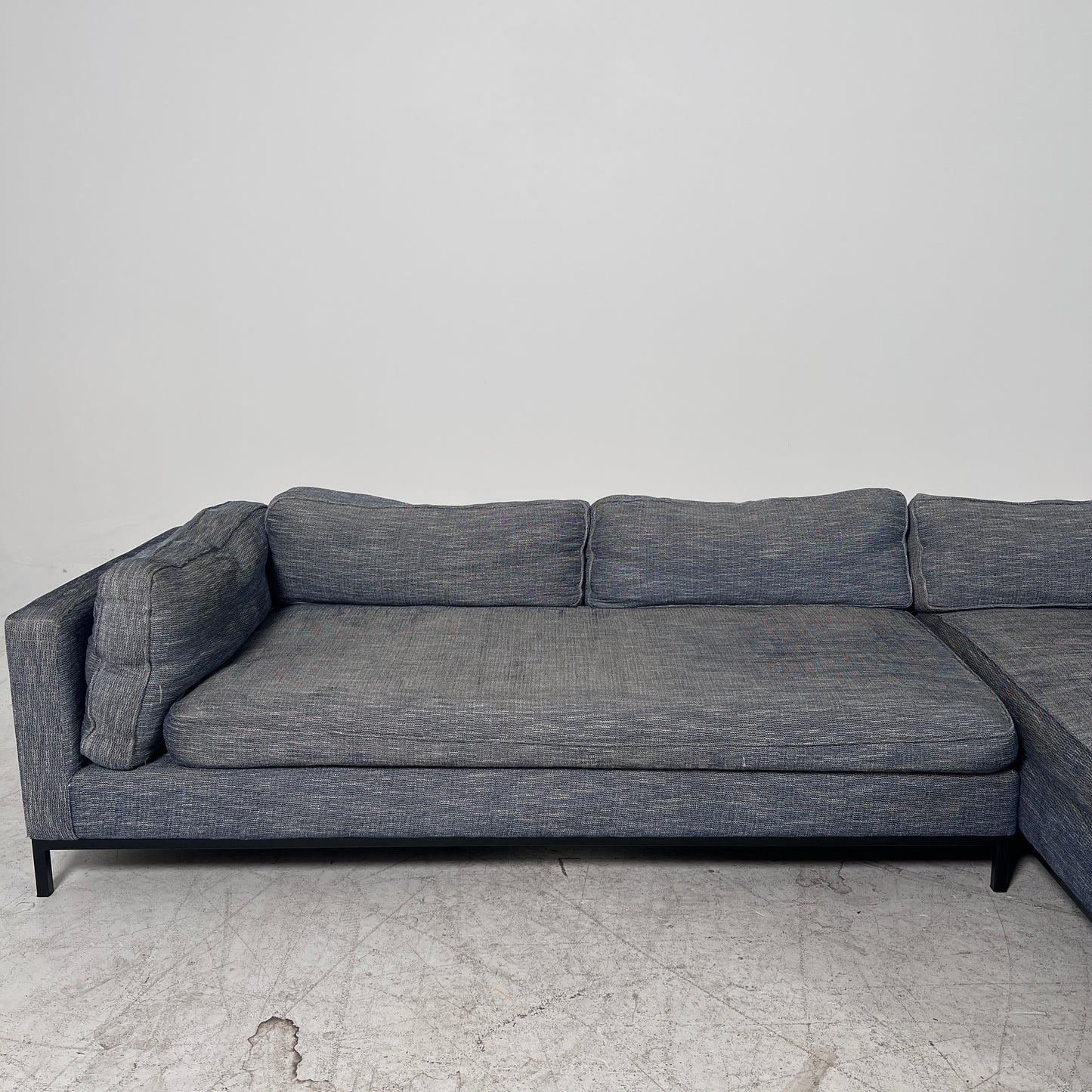 MCM Sectional. Removable Covers L shaped sofa couch. Delivery available
