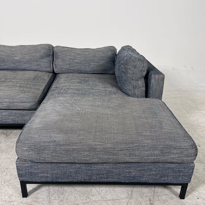 MCM Sectional. Removable Covers L shaped sofa couch. Delivery available