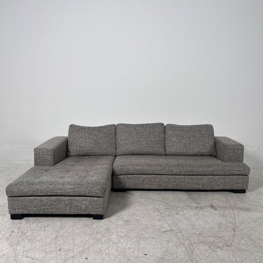 Scan Design Sectional. Fabric L shaped sofa couch. Delivery available