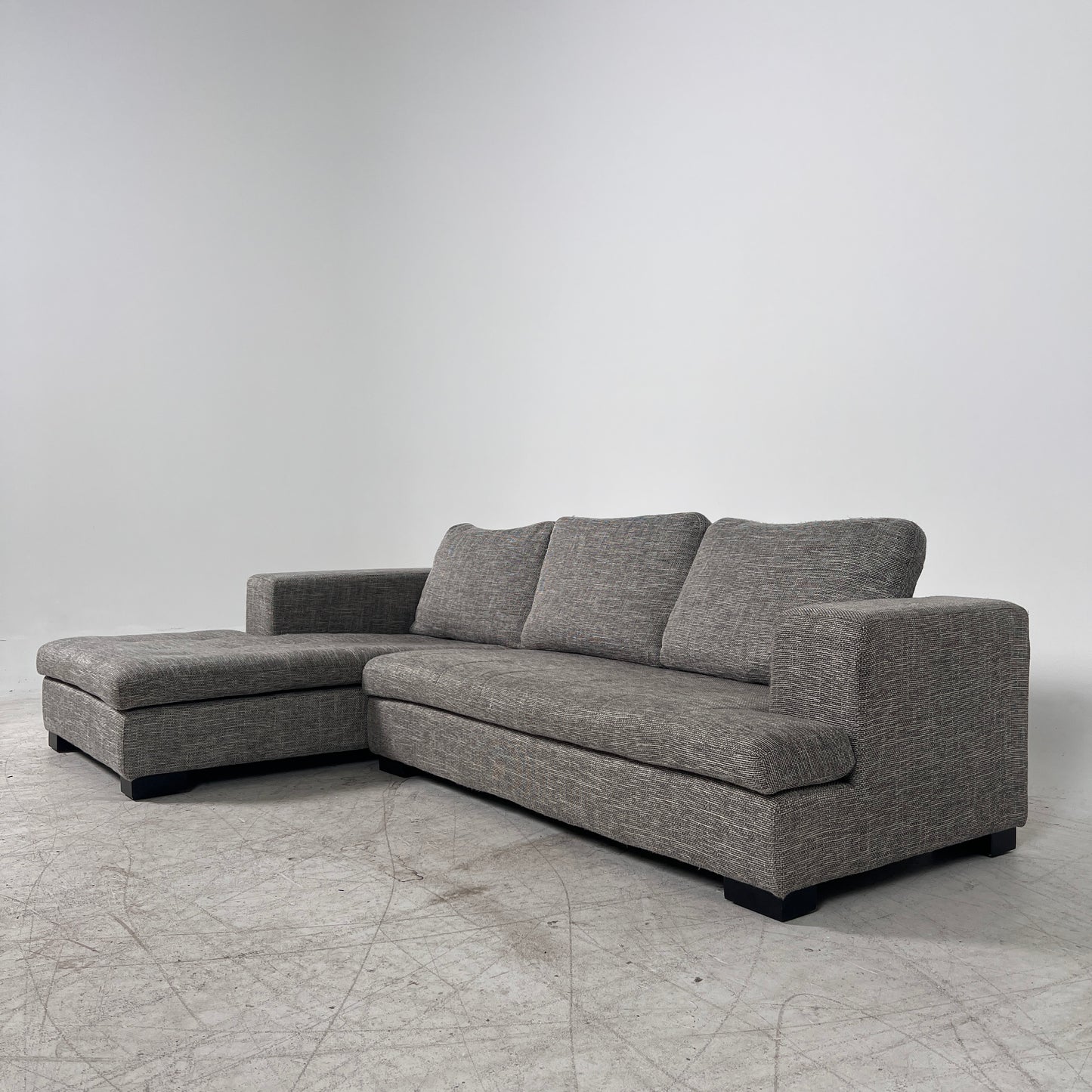 Scan Design Sectional. Fabric L shaped sofa couch. Delivery available
