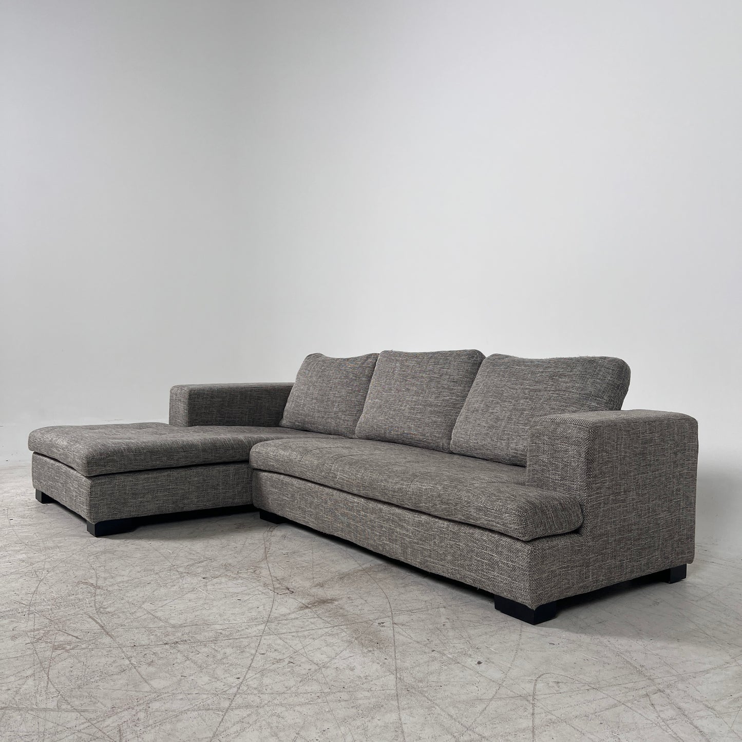 Scan Design Sectional. Fabric L shaped sofa couch. Delivery available