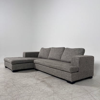 Scan Design Sectional. Fabric L shaped sofa couch. Delivery available