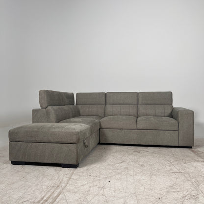 Pull Out sectional with storage. Sofa bed L shaped couch. Delivery available