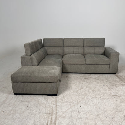 Pull Out sectional with storage. Sofa bed L shaped couch. Delivery available